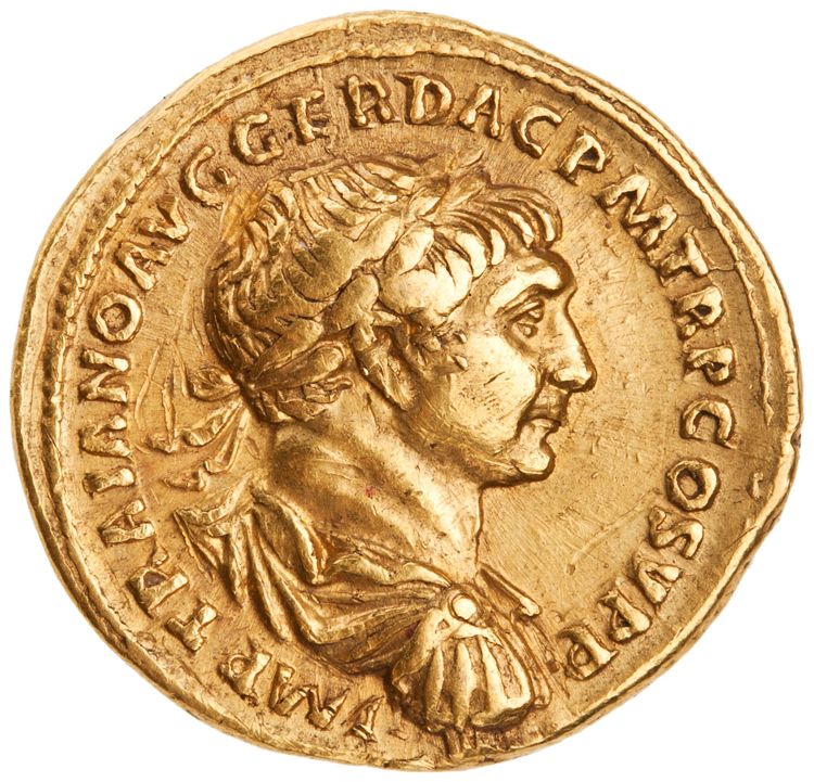 RIC II Trajan 208 (aureus), аверс, American Numismatic Society (ans)