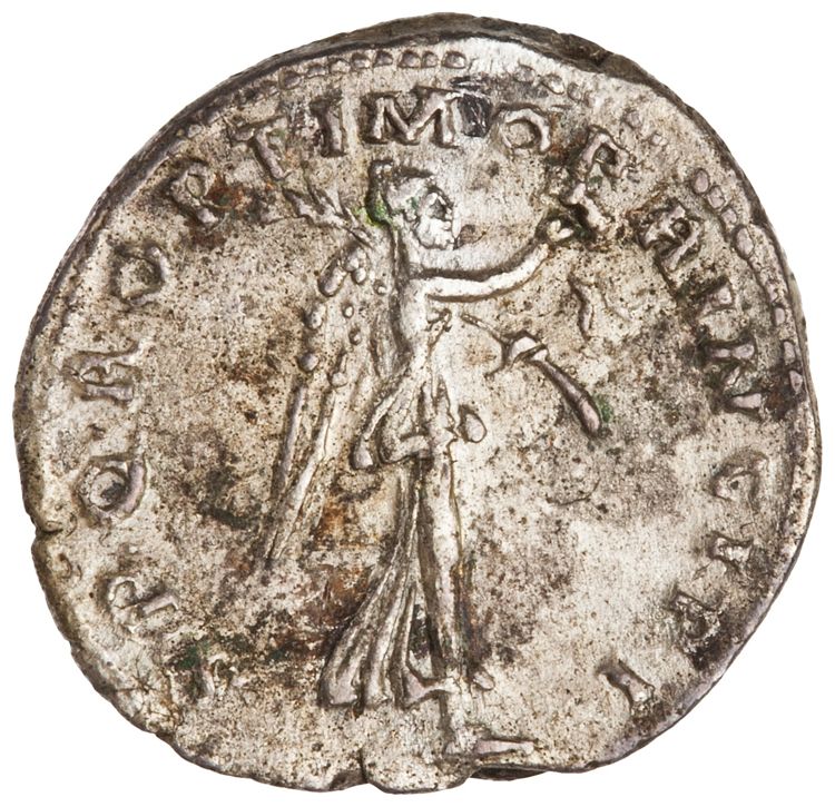 реверс RIC II Trajan 281 (quinarius)