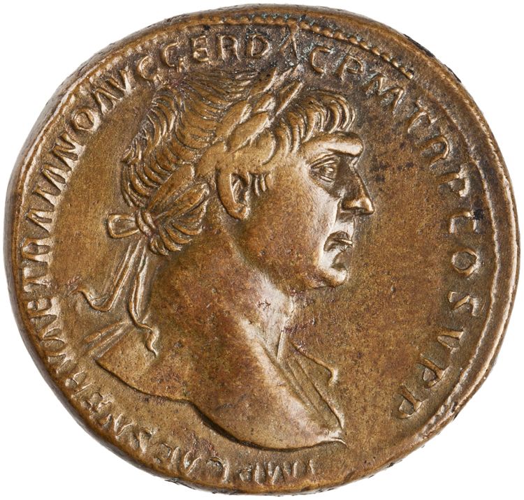 аверс RIC II Trajan 519 (sestertius)