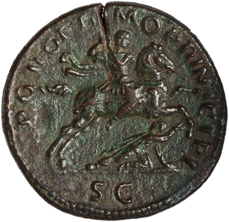RIC II Trajan 545, reverse, American Numismatic Society (ans)