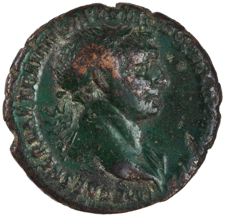 obverse RIC II Trajan 486 (as)