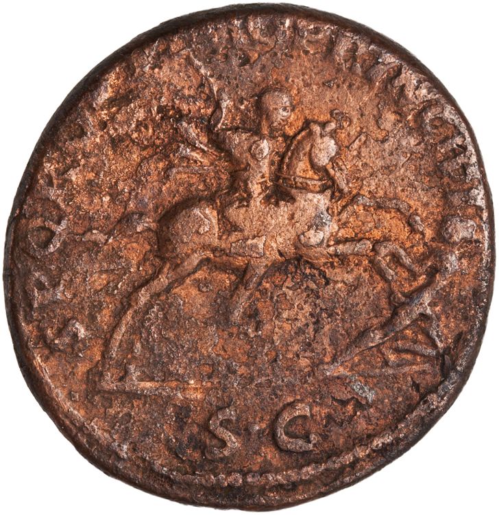 RIC II Trajan 536 (as), реверс, American Numismatic Society (ans)