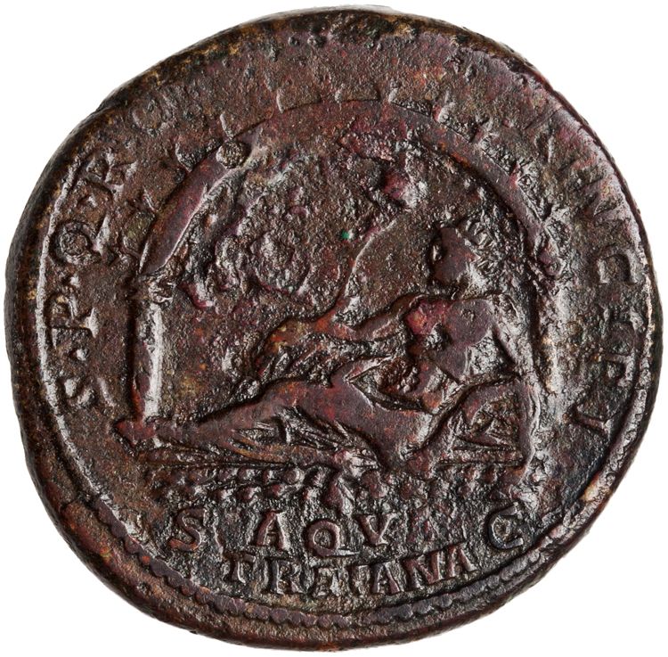 реверс RIC II Trajan 608 (sestertius)