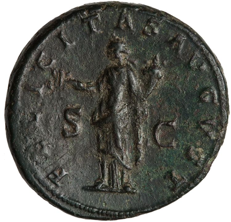 RIC II Trajan 625 (as), реверс, American Numismatic Society (ans)