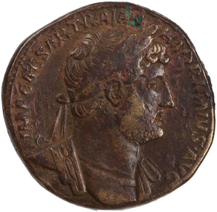 RIC II Hadrian 614A, obverse, American Numismatic Society (ans)