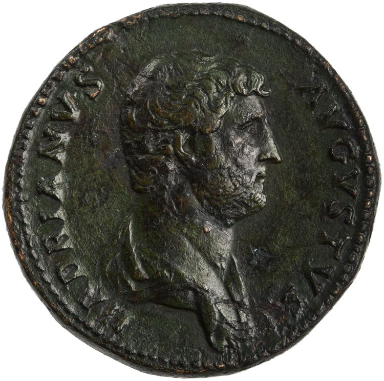 RIC II Hadrian 706c, obverse, American Numismatic Society (ans)