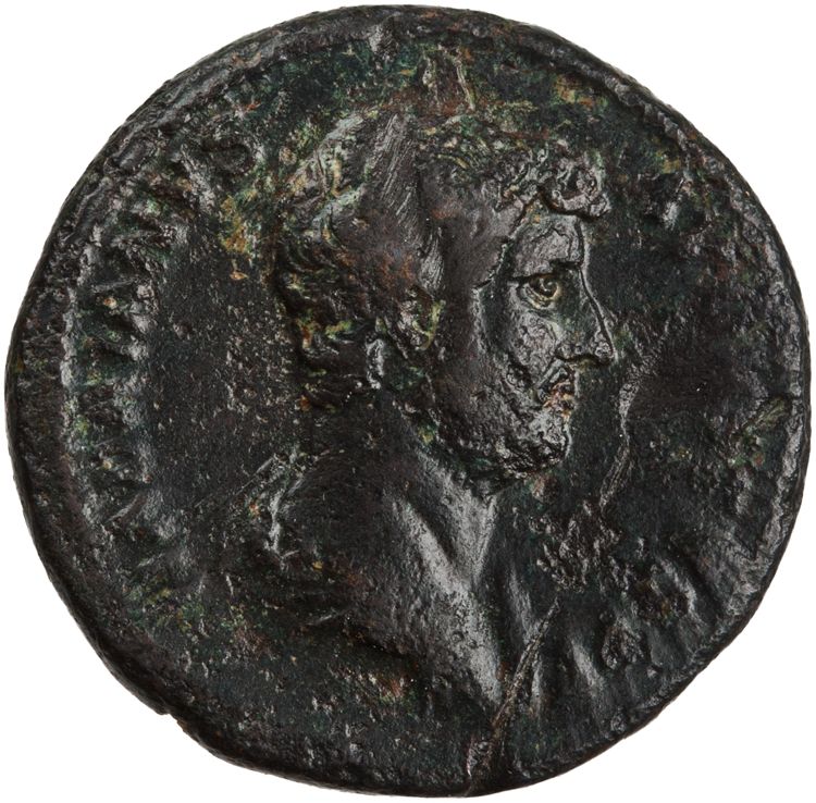 obverse RIC II Hadrian 718c (as)