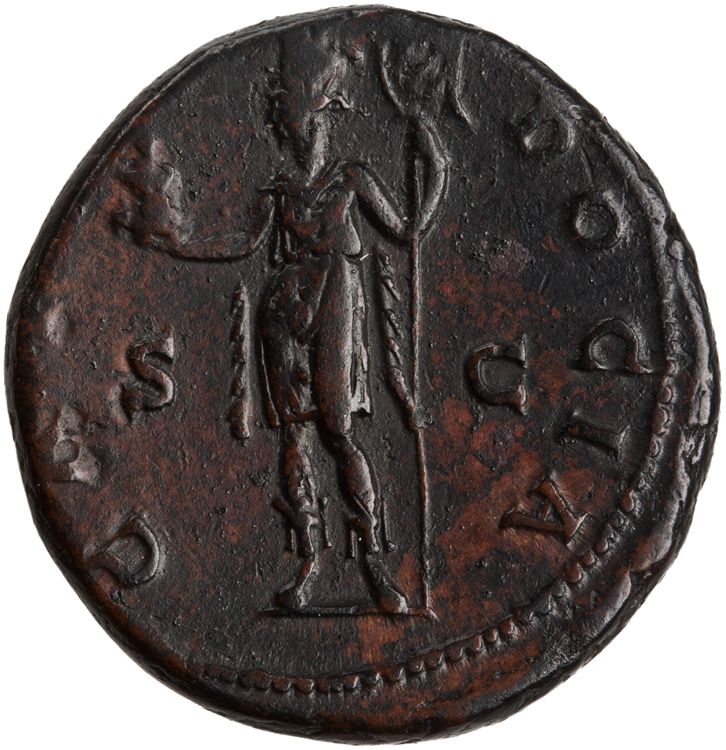 RIC II Hadrian 848f (as), реверс, American Numismatic Society (ans)
