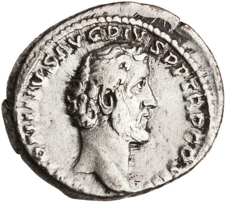 RIC III Antoninus Pius 415B, аверс, American Numismatic Society (ans)