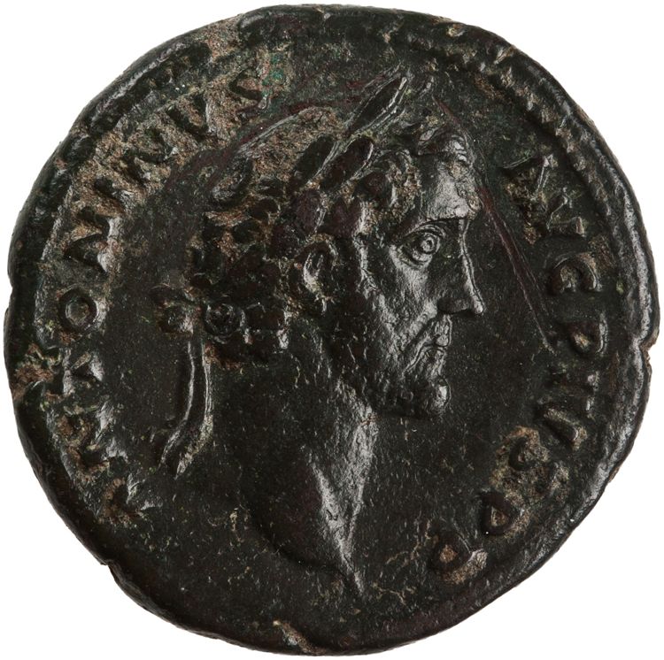 RIC III Antoninus Pius 569A, obverse, American Numismatic Society (ans)