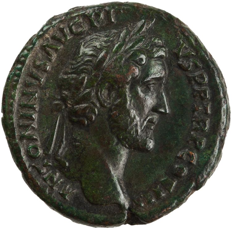 RIC III Antoninus Pius 734A, аверс, American Numismatic Society (ans)