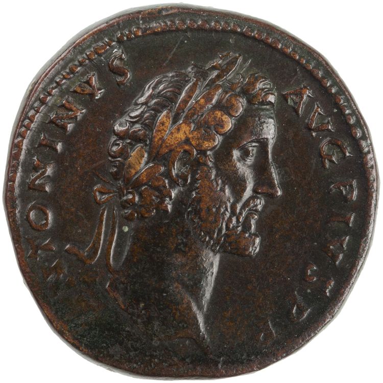 RIC III Antoninus Pius 747A, аверс, American Numismatic Society (ans)