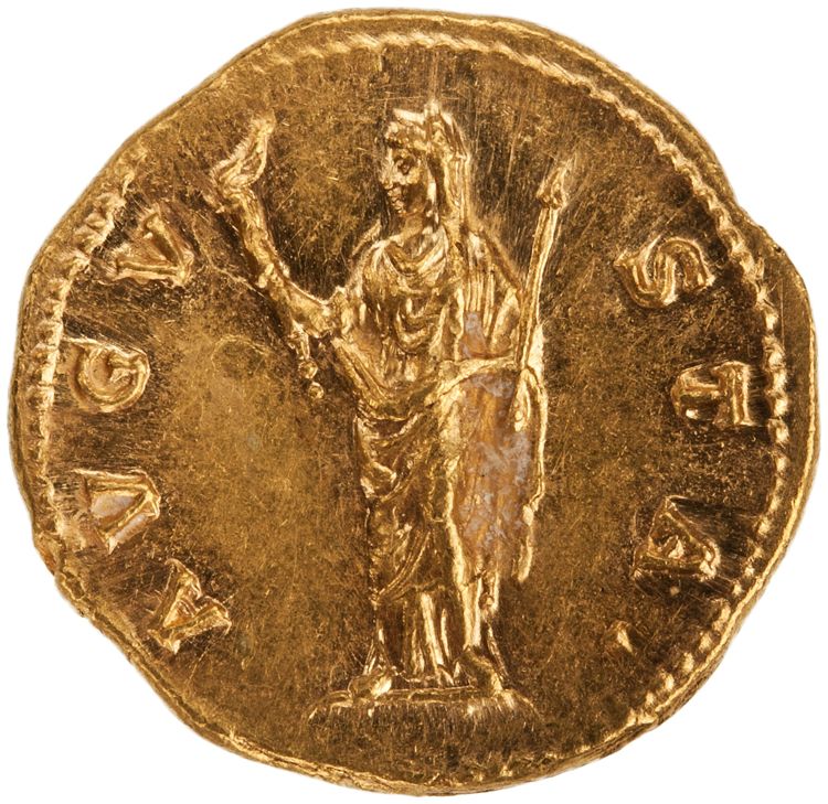 реверс RIC III Antoninus Pius 356a (aureus)