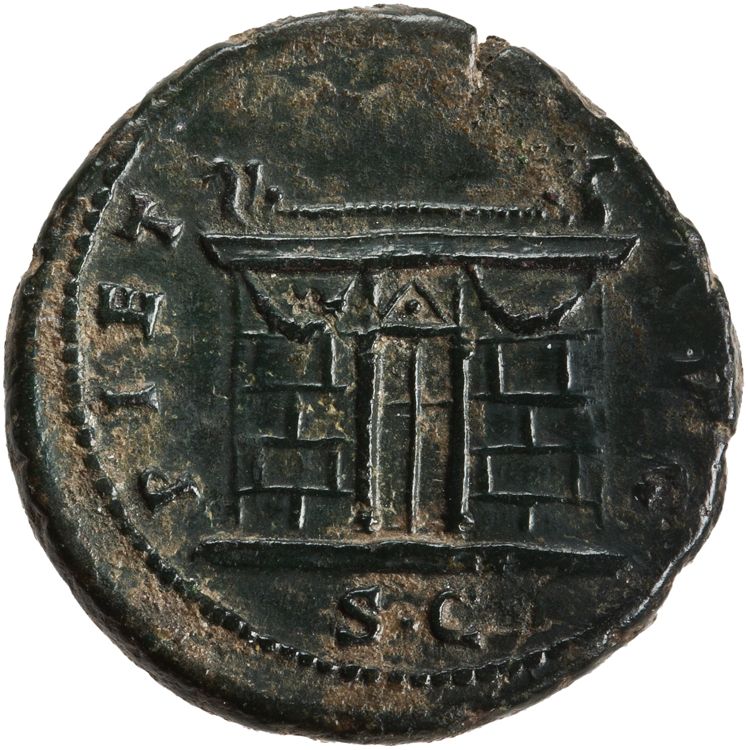 RIC III Antoninus Pius 1191Aa (as), реверс, American Numismatic Society (ans)