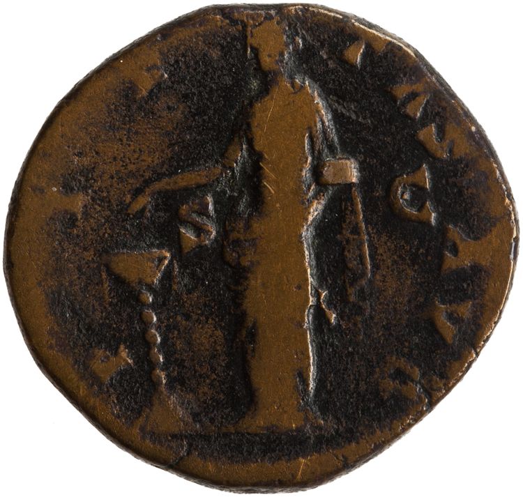 RIC III Antoninus Pius 1192Aa (dupondius), реверс, American Numismatic Society (ans)