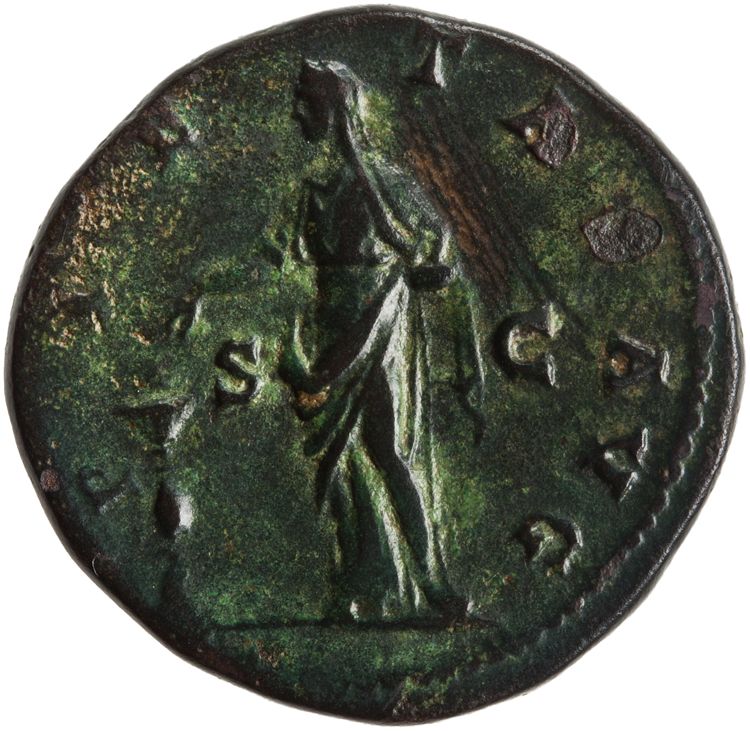 RIC III Antoninus Pius 1192Aa (dupondius), реверс, American Numismatic Society (ans)