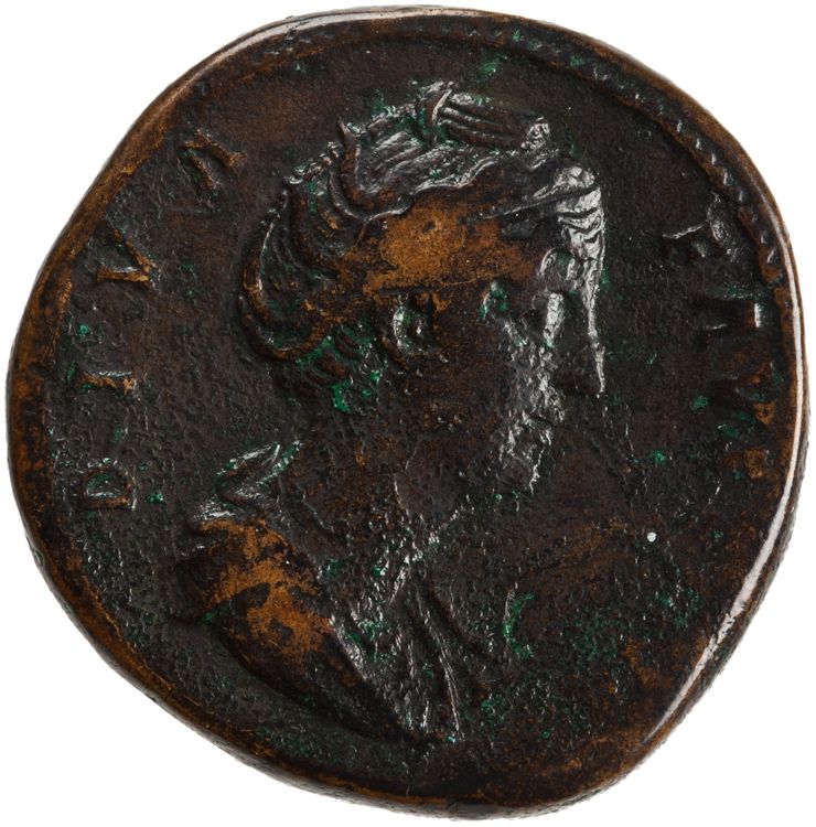 RIC III Antoninus Pius 1113, obverse, American Numismatic Society (ans)