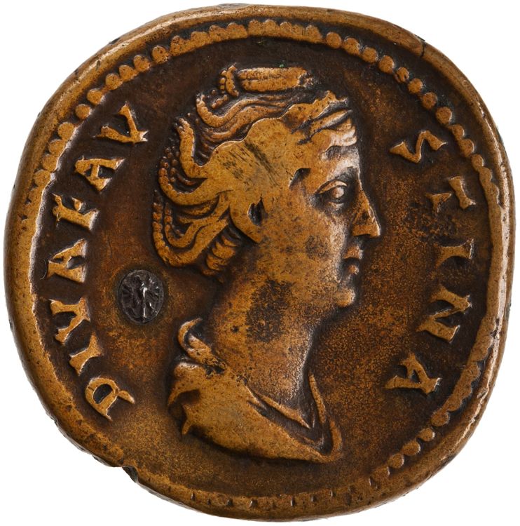 RIC III Antoninus Pius 1113, obverse, American Numismatic Society (ans)