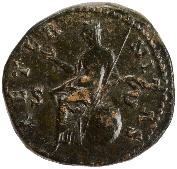 реверс RIC III Antoninus Pius 1159a (dupondius)