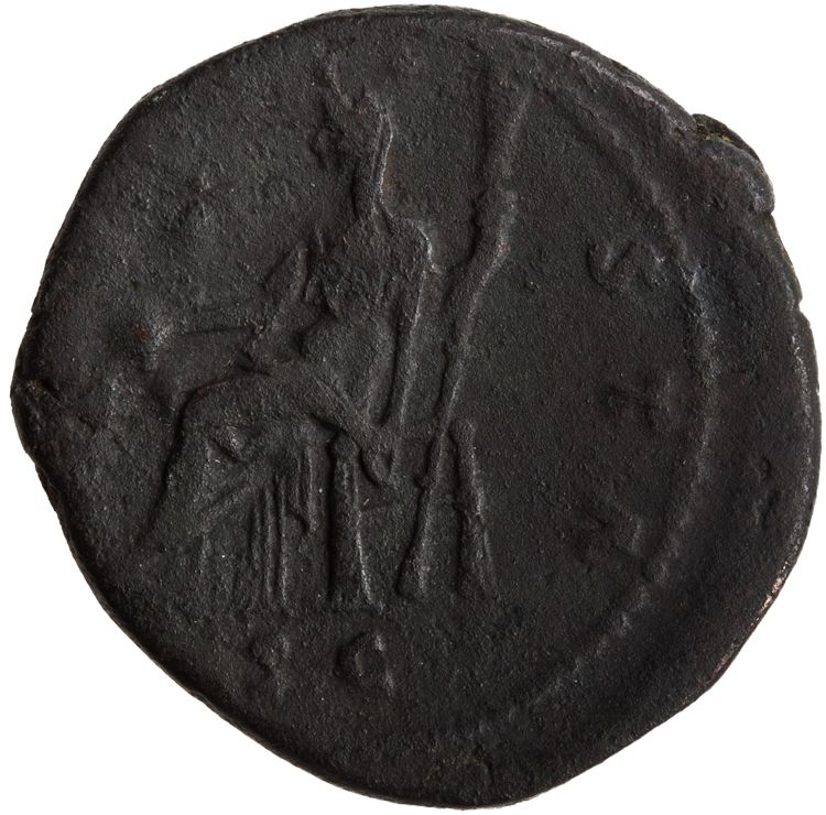 реверс RIC III Antoninus Pius 1170 (dupondius)