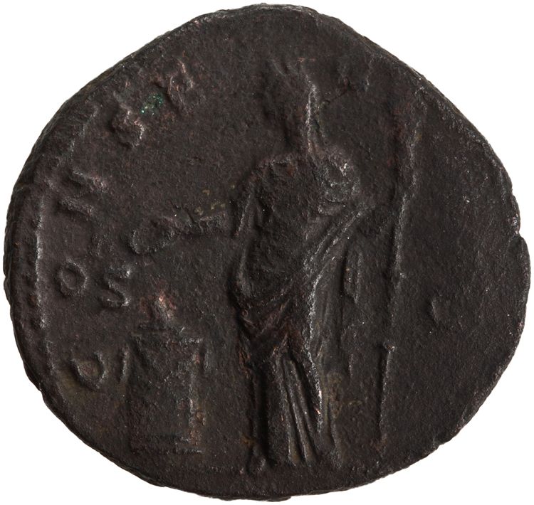 RIC III Antoninus Pius 1187a (as), реверс, American Numismatic Society (ans)
