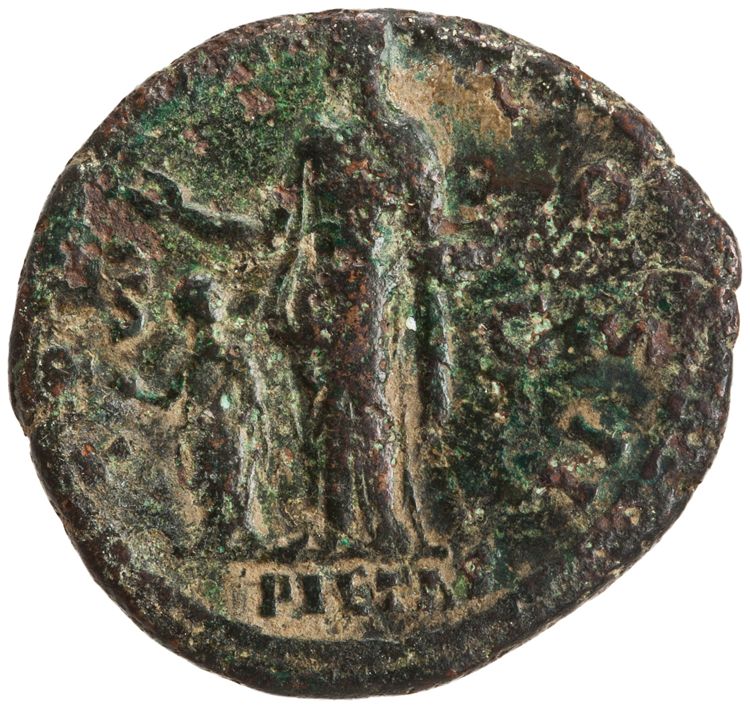 реверс RIC III Antoninus Pius 1293A (dupondius)
