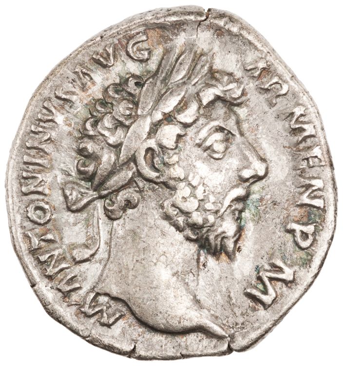 RIC III Marcus Aurelius 85, obverse, American Numismatic Society (ans)
