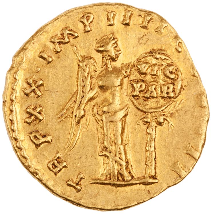 RIC III Marcus Aurelius 160, реверс, American Numismatic Society (ans)