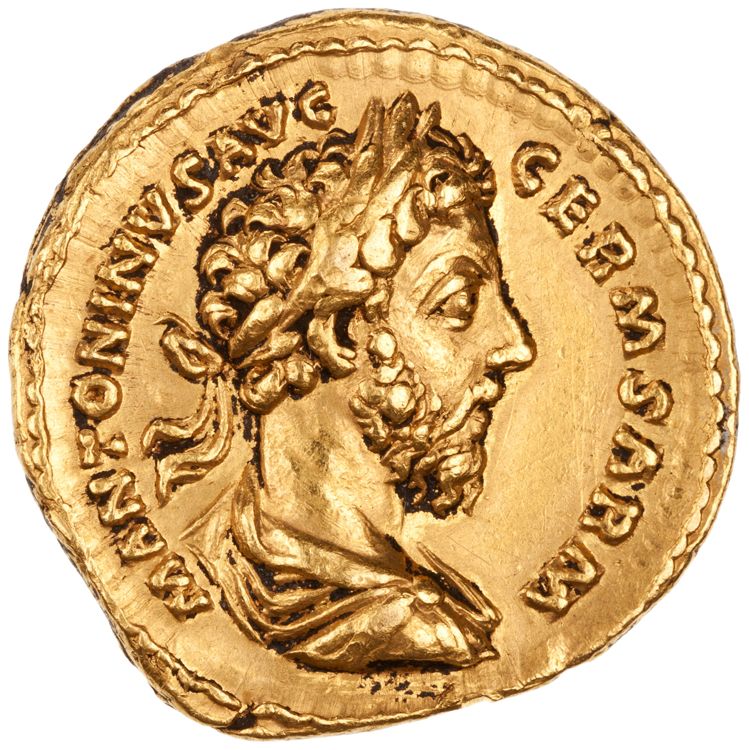 аверс RIC III Marcus Aurelius 331
