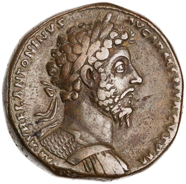 obverse RIC III Marcus Aurelius 863