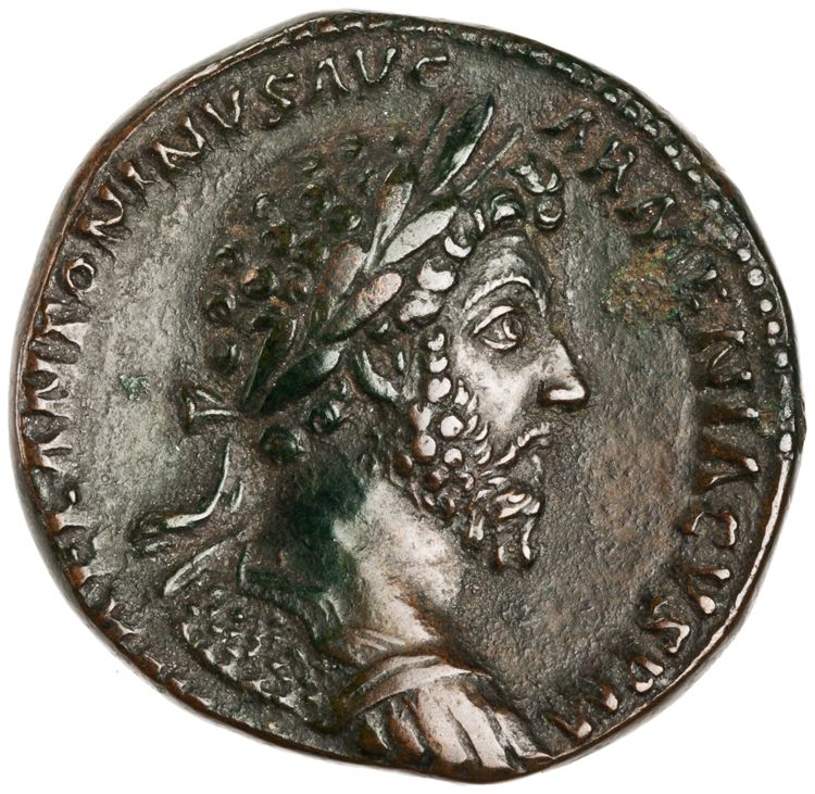 RIC III Marcus Aurelius 908, obverse, American Numismatic Society (ans)