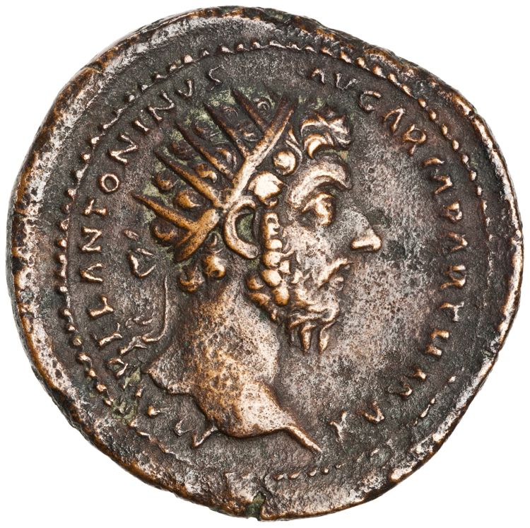 RIC III Marcus Aurelius 932, obverse, American Numismatic Society (ans)