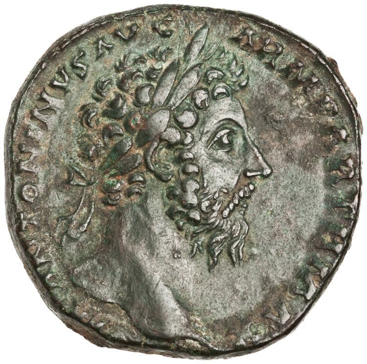 RIC III Marcus Aurelius 948, obverse, American Numismatic Society (ans)