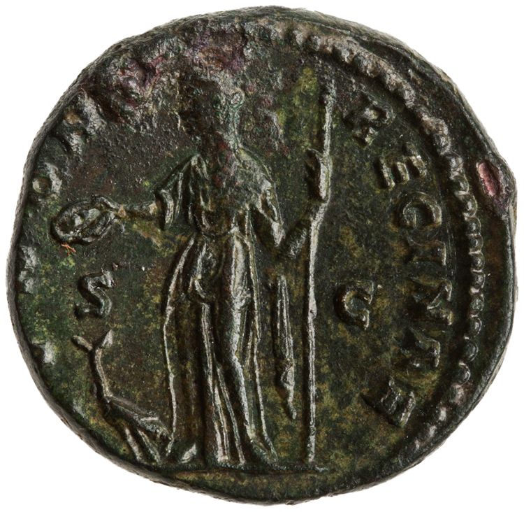 RIC III Marcus Aurelius 1652, реверс, American Numismatic Society (ans)