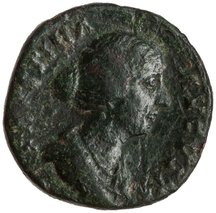 RIC III Marcus Aurelius 1666, obverse, American Numismatic Society (ans)