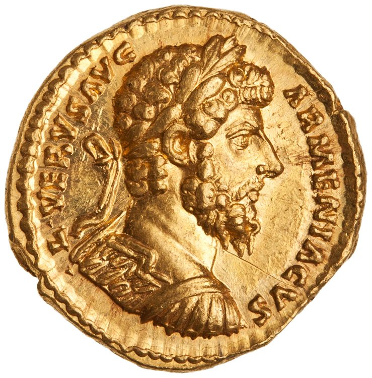 аверс RIC III Marcus Aurelius 534