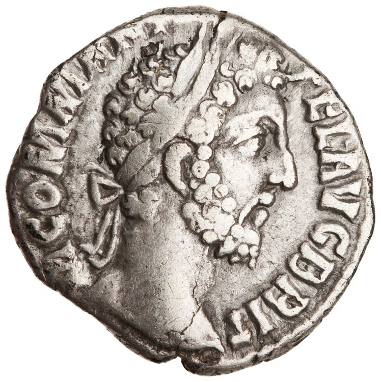 obverse RIC III Commodus 155 (denarius)