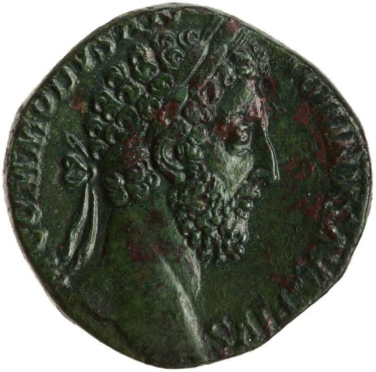 RIC III Commodus 404, аверс, American Numismatic Society (ans)