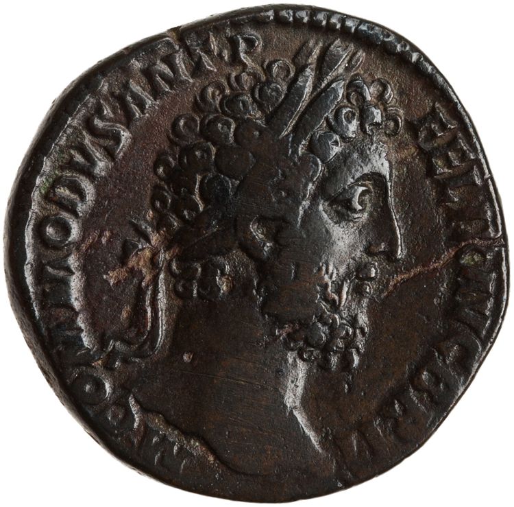 RIC III Commodus 548, аверс, American Numismatic Society (ans)