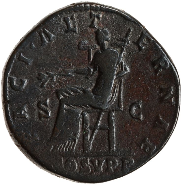 RIC III Commodus 548, реверс, American Numismatic Society (ans)
