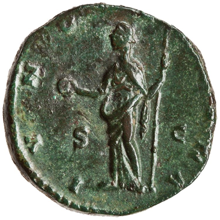 RIC III Commodus 680 (as), реверс, American Numismatic Society (ans)