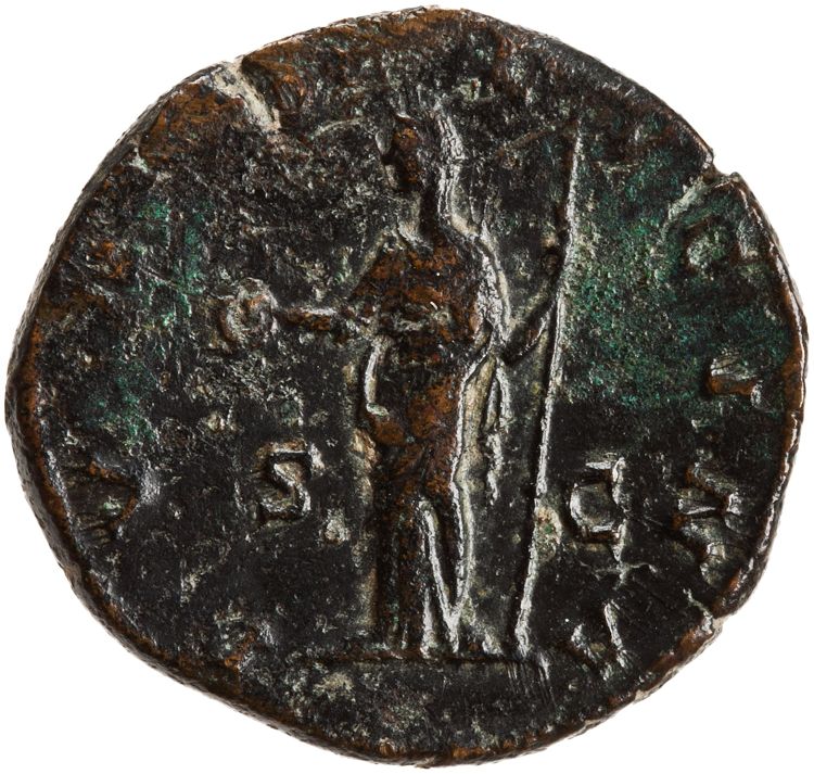 RIC III Commodus 680 (as), реверс, American Numismatic Society (ans)
