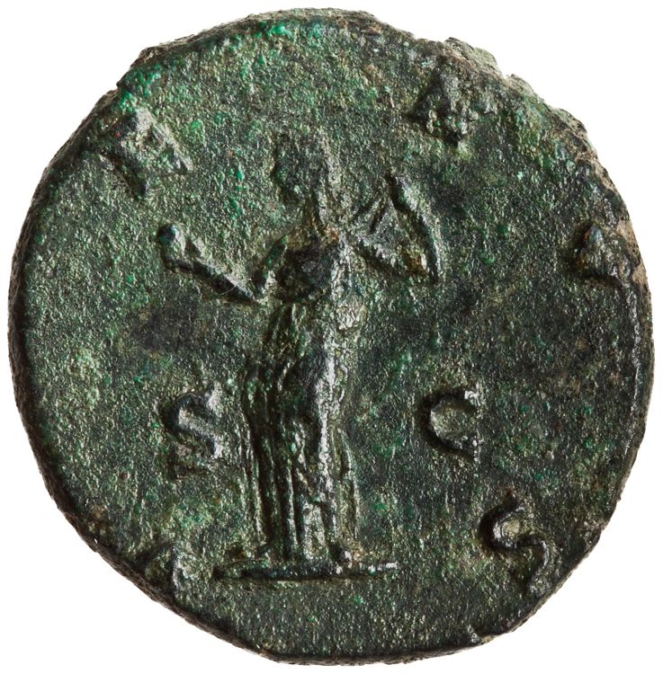 RIC III Commodus 684 (as), реверс, American Numismatic Society (ans)