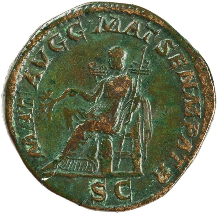 RIC IV Caracalla 588, reverse, American Numismatic Society (ans)