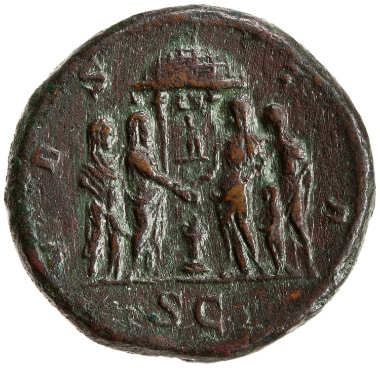 reverse RIC IV Caracalla 607 (as)