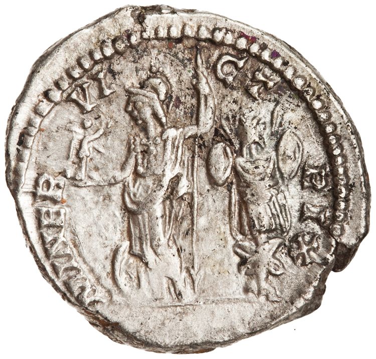 RIC IV Caracalla 25a (denarius), reverse, American Numismatic Society (ans)