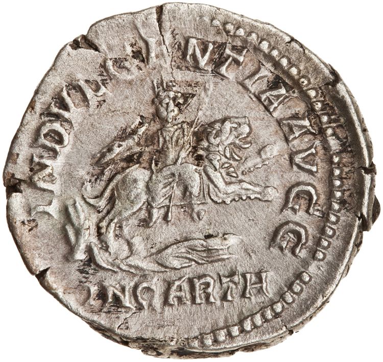 RIC IV Caracalla 130A (denarius), reverse, American Numismatic Society (ans)