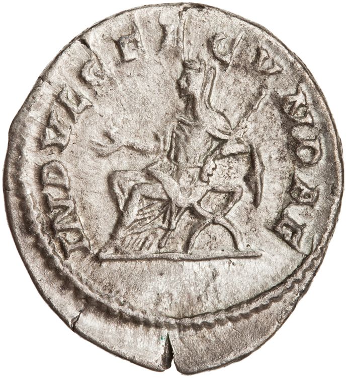 RIC IV Caracalla 214, reverse, American Numismatic Society (ans)