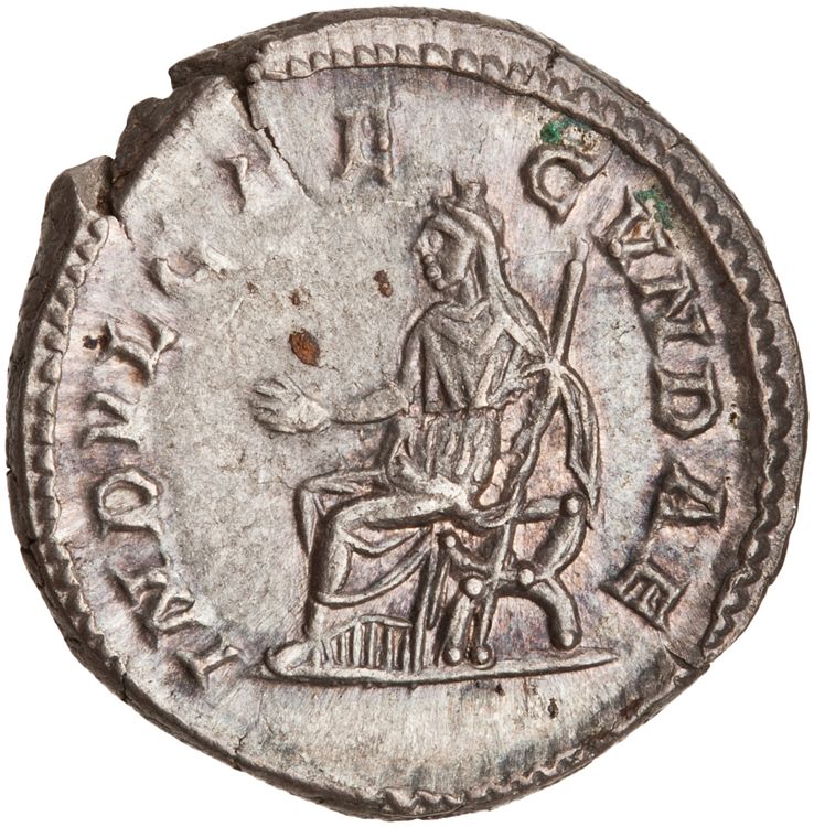 RIC IV Caracalla 214, reverse, American Numismatic Society (ans)