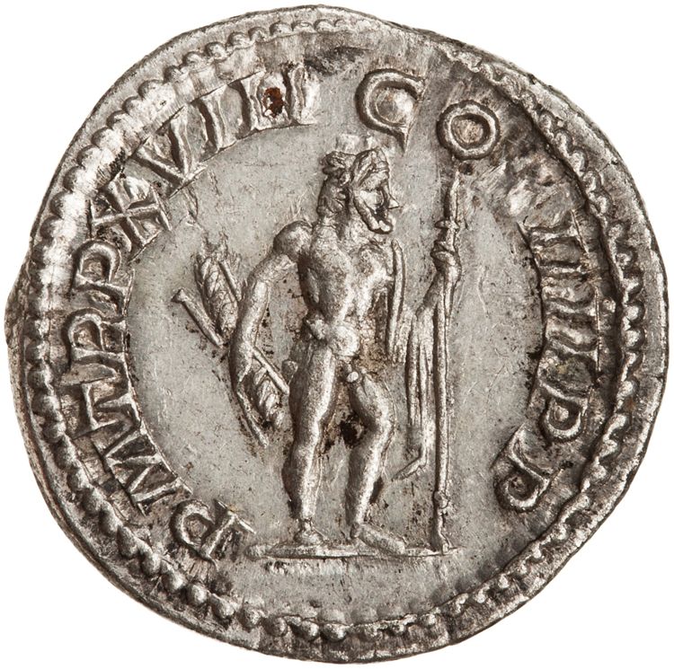 RIC IV Caracalla 258C, реверс, American Numismatic Society (ans)